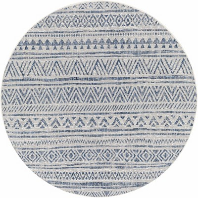 Hauteloom Novato Navy All Over Pattern Performance Rug