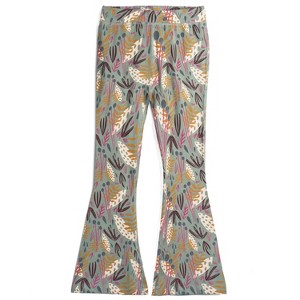 Mightly Fair Trade Organic Cotton Print Toddler Flare Leggings Yoga Pant - 1 of 4