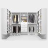HOMLUX 19.5/25.5/31.5"W White Closet Tower with Half Slanted Shoe Shelves for Shoes Clothes Bags - 4 of 4