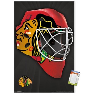 Trends International NHL Chicago Blackhawks - Mask 16 Unframed Wall Poster Prints - 1 of 4