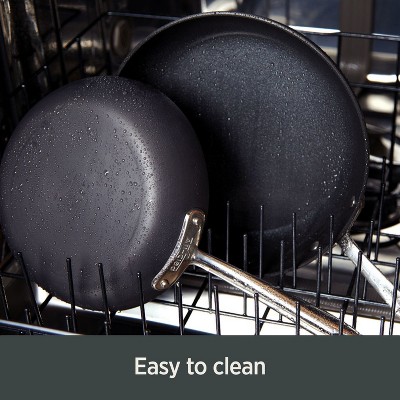 All-Clad Black Hard Anodized Nonstick Sauce Pan Set with Lids