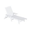 WestinTrends 3 Pieces Set Poly Adirondack Outdoor Chaise Lounges with Side Table - 3 of 4