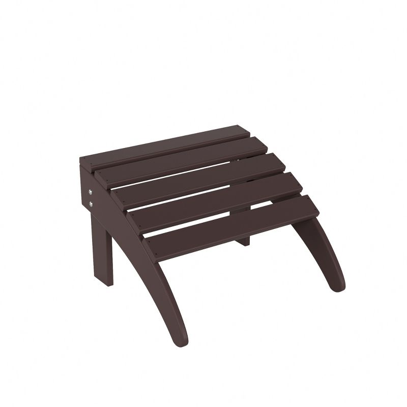 WestinTrends All-Weather Outdoor Patio Poly Adirondack Ottoman Footrest, 3 of 4