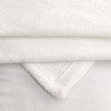 Great Bay Home Velvet Plush Fleece Solid Warm and Cozy Throw Blanket (Twin, Optic White) - 2 of 4