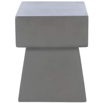 Zen Mushroom Modern Concrete 18.1 Inch H Indoor/Outdoor Accent Table  - Safavieh