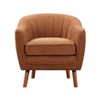 Grungis Chenille Accent Chairs,Living Room Chairs with Stitched Back and Solid Wood Legs,Comfy Chairs for Living Room,Bedroom - 4 of 4