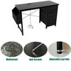 PAGED 47.3" Computer Desk with Power Outlet, Multi-Functional Office Desk with Drawers and Side Pocket for Living Room, Home Office - 3 of 4