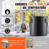 VEVOR Fryer Grease Bucket, 8 Gal Oil Disposal Caddy Stainless Steel Fryer Oil Bucket Rust-Proof Coating, Oil Transport Container, Black - 4 of 4