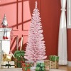NicBex 7ft Artificial Pencil Christmas Tree Slim Tree with 499 Branch Tips and Plastic Stand for Decoration - 4 of 4