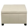 CAVINAS Rectangular Polyester Storage Ottoman Bench with Tufted Top,Upholstered Storage Ottoman,Storage Benches for Living Room,Bedroom - 4 of 4