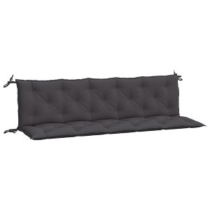 vidaXL Garden Bench Cushions 2pcs Anthracite 70.9"x19.7"x2.8" Oxford Fabric - Indoor/Outdoor Use, Soft Filling, Non-Slip Design - 1 of 4