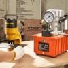 VEVOR Electric Hydraulic Pump, 10000 PSI 750W 110V, 488 in³/8L Capacity, Single Acting Manual Valve, Electric Driven Hydraulic Pump, Orange - 2 of 4