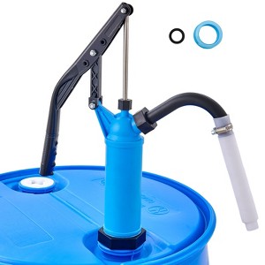 VEVOR Drum Pump, 9.5 oz. Per Stroke, Lever-Action Barrel Pump, Fits 5-55 Gallon Drums with 3-Section Suction Tube Assembly & Hose, Hand Operated - 1 of 4