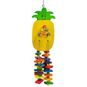 A&E Cage Company Happy Beaks Large Pineapple Bird Interactive Toy - 1 of 2