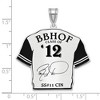 Black Bow Jewelry Sterling Silver Barry Larkin Signature Enamel Jersey Pendant - 4 of 4