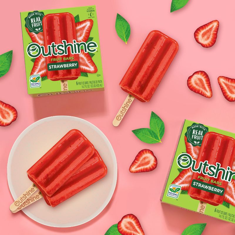 Outshine Strawberry Frozen Fruit Bar - 6ct, 3 of 14