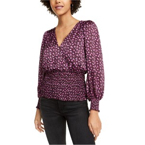 Leyden Womens Floral Ruffled Blouse - 1 of 1