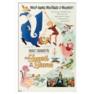 Trends International Disney The Sword in the Stone (1963) - Group One Sheet Framed Wall Poster Prints - 1 of 4
