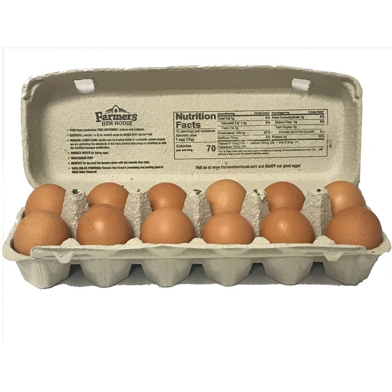 Farmers Hen House Free-Range Large Brown Eggs - 12ct, 3 of 7