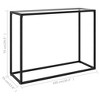 vidaXL Console Table Transparent Tempered Glass 39.4 x 13.8 x 29.5 in - 2 of 4