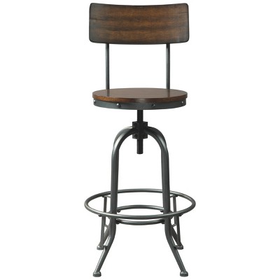 Set of 2 Odium Pub Height Barstools Brown - Signature Design by Ashley