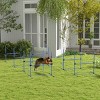 Dog Agility Equipment Set with 8 Adjustable Bar Jumps,Portable Agility Course for Dogs with Carrying Bag,Indoor Outdoor Training Kit-LAOTIES - 2 of 4