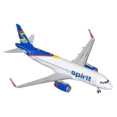 Airbus A320 Commercial Aircraft "Spirit Airlines" (N633NK) White with Blue Tail "Gemini 200"  1/200 Diecast Model by GeminiJets