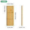 Unique Bargains Home Outdoor Living Bamboo Wood Rectangular Plant Saucer - 3 of 4