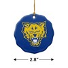 Fort Valley State University Primary Logo Porcelain Scalloped Holiday Christmas Tree Ornament - 3 of 4