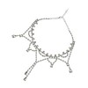 SOHI Women's Crystal Silver Casual Choker Necklace - 2 of 4
