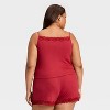Women's Variegated Rib Tank and Shorts Pajama Set - Auden™ - 2 of 3
