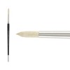 Creative Mark Pro Stroke Premium White Chungking Hog Bristle Artist Paint Brush - Round  - Natural Bristle Brush w/ Great Control Suitable for Oils, - 2 of 4