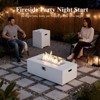 LayinSun 42 Inch Rectangular Gas Outdoor Fire Pit Table with Hidden Fuel Tank - 2 of 4