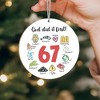 67 Meme Funny Christmas Ornaments 2025, 6 7 Ornament, Santa Ornaments for Christmas Tree - 3 of 4