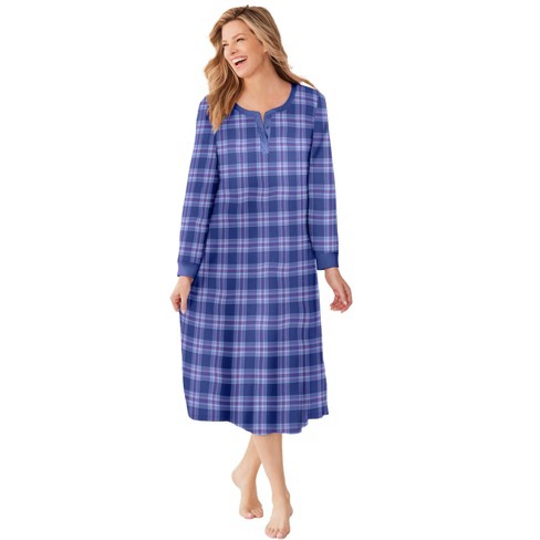 Plus size plaid online nightgown