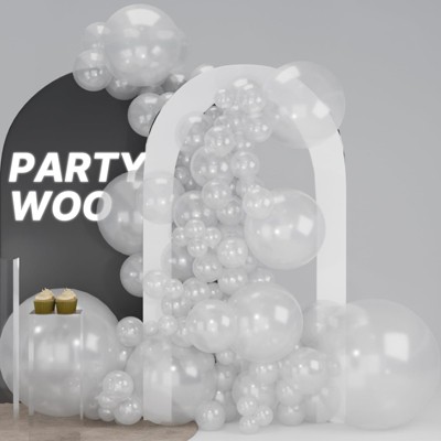 PartyWoo Balloons Clear Transparent 36 18 12 10 5 Inch 100 pcs