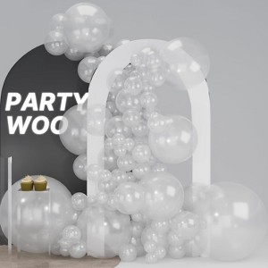 PartyWoo Balloons Clear Transparent 36 18 12 10 5 Inch 100 pcs - 1 of 4