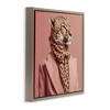 Stupell Industries Fashionable Cheetah Portrait Floating Frame Canvas Art - 2 of 4