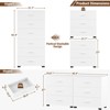 Aheaplus Closet Storage Cabinet 2 Set with 6 Drawers, Night Stand with Storage, 6-Drawers Dressers - 4 of 4