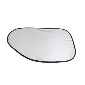Unique Bargains Side Rear Window Sun Shade Shield Visor Cover for Car 24.4"x 13.8" Silver Tone 2 Pcs