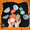 JDICTION 7 Pack Halloween Candle Molds: Skull, Spider Web, Pumpkin, Ghosts, Bat, Coffin - Fits Candles, Wax, Soap, Clay, Resin - 4 of 4