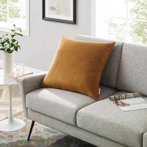 Modway Enhance 24 Performance Velvet Throw Pillow - 1 of 4