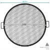 Sunnydaze Outdoor Camping or Backyard Heavy-Duty Steel Round X-Marks Fire Pit Cooking Grilling Grate - 3 of 4