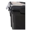 Storex Premium Mobile File Transport Box with Telescoping Handle and Organizer Tray, Letter Files, 15" x 16.38" x 14.25", Black/Gray - 4 of 4