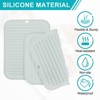 Unique Bargains Silicone Heat Resistant Non-Slip Durable Dish Drying Mat - 3 of 4