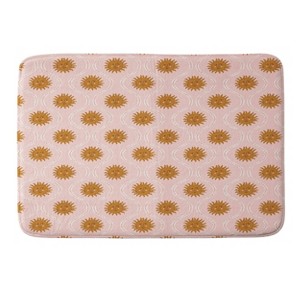 Deny Designs Krissy Mast Suns in Pink and Gold Memory Foam Bath Mat - 1 of 4