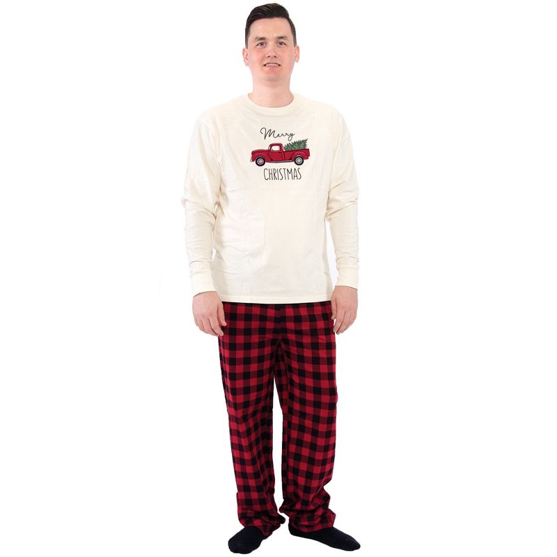 Touched by Nature Mens Unisex Holiday Pajamas, Christmas Tree, 1 of 5