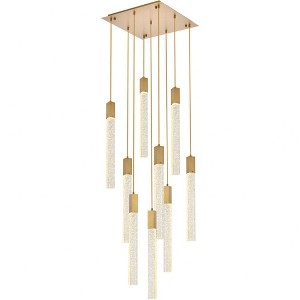 Elegant Lighting Weston 9 - Light Pendant in  Satin Gold - 1 of 4