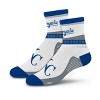 MLB Kansas City Royals Large Quarter Socks: Cushioned Heel & Toe, Midweight Fabric - 2 of 4