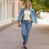 Lands' End Women's Recover Mid Rise Straight Leg Blue Jeans - 4 of 4